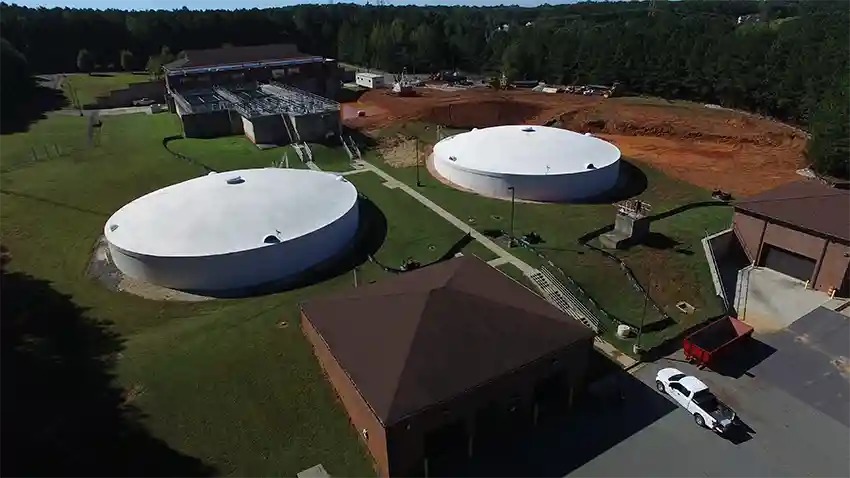 Before photo of Lincoln County Water Treatment Plant